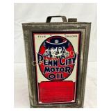 5g. Penn City Motor Oil Can with Graphics