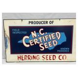 N.C. Certified Seed, Metal DS Sign 40 x 24 Inches