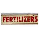 Fertilizers Self-Framed Metal Sign by A-M Sign Co.