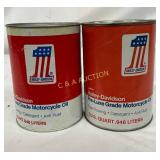 Two 1-Quart Harley-Davidson Pre-Luxe Grade Cardboa