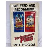 20in x 32in Emb. Performance Plus Pet Foods' Adve