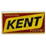 Kent Feeds Emb. Metal Sign with Wooden Frame, 47x2