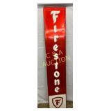 Firestone Self-Framed Embossed Metal Sign, 13 1/2i