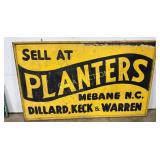 Planters Metal Sign, Mebane, North Carolina, with