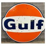6ft. SSP Gulf Oil Dog Ear Sign