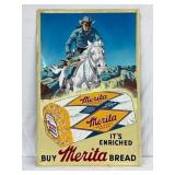 Merita Bread Lone Ranger Metal Sign, 1 of 100, 24×