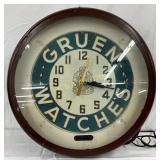 Gruen Watches Large Neon Clock, Model BC-14-N, 20i