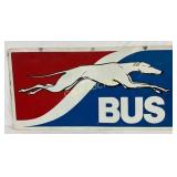 DS Greyhound Bus Metal Sign, 48in x 24in