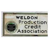 DSP Weldon Production Credit Association Sign, 36