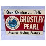 1959 Emb.The Ghostley Pearl' Metal Sign 18x12in.