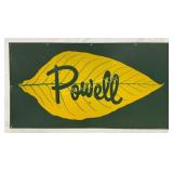 Powell Tobacco Metal Sign, 48in x 25in