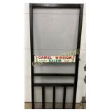 Wooden Screen Door with Camel, Winston, and Salem