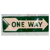 Porcelain One Way' Street Sign, 24×8 Inches