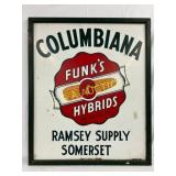 Funk's Hybrids Metal Adv Sign with Wooden Frame, 4