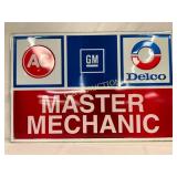 GM Emb. Self-Framed Metal Sign, 36 x 24in.