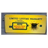 Walker Advantage Muffler Light-Up Clock with Plast