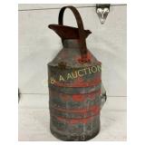 Early Socony 5-Gallon Metal Can with Handle