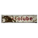 Esso Lube Single-Sided Porcelain Sign, 61×12 Inche