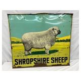 42×48 Shropshire Sheep'DS Metal Advertising Sig