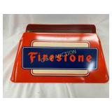 Metal Firestone Tire Display Stand, 15 1/2 x 7 1/2