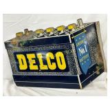 Delco Double-Sided Metal Sign, 23 1/2in x 18in