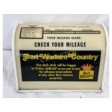 Unusual Best Western Mileage Guide Display, 10in b