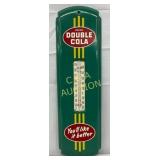 Double Cola Metal Thermometer Sign, 5 x 17