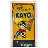 Emb Metal Kayo Chocolate Drink Advertising Sign