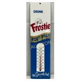 Frostie Root Beer Metal Thermometer, 4in x 12in