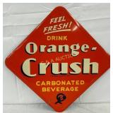 1970's Orange Crush Diamond Sign 21 1/2-Inch  1 o