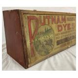 Putnam Fadeless Dyes Wooden Display Cabinet, 21 x