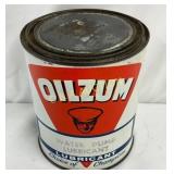 2lbs. Oilzum Lubricant Can by White & Bagley Co.,