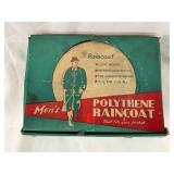 Men's Polythene Pocket Raincoat Cardboard Display