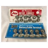 Two Cardboard Displays of Battery Terminals by Sta