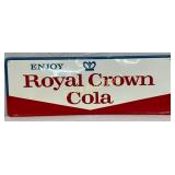 Royal Crown Cola Self-Framed Embossed Metal Sign,