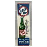 Cheer Up Soda Masonite Thermometer, 5in x 16in