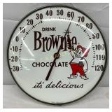 Drink Brownie Chocolate Advertising Thermometer wi