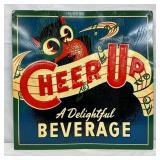 Cheer Up Emb. Metal Sign by Stout Sign Co., 15in x
