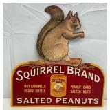 Squirrel Brand Adv Sign Featuring Salted Peanuts