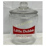 Early Little Debbie Glass Snack Cakes Jar with Lid
