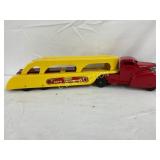 21 1/2-Inch Restored Marx Deluxe Auto Transport Tr