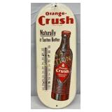 Orange Crush Metal Thermometer, 6×15 Inches