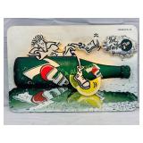 7-Up Plastic Light-Up Sign With Retro Illustration