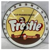12-Inch Frostie Root Beer Glass Front Thermometer