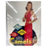 Camels Die-Cut Cardboard Advertisement Sign, 23in