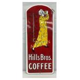 Porc Hills Bros Coffee Thermometer, 9 x 21 Inches