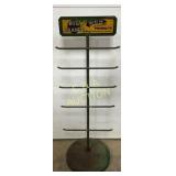 Big Orange Double-Sided Metal Display Rack With Or