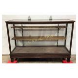 59in. Oak Display Case with Glass Panels by Utan
