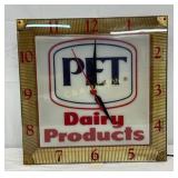 16in. PET Dairy Products Clock with Metal Frame