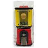 Early 1-Cent Chewing Gum Dispenser, 8in by 17in